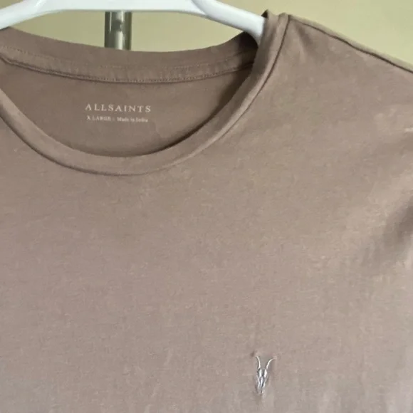 All Saints Brace Brushed Cotton Crew Neck T-Shirt Size XLarge - Picture 6 of 8